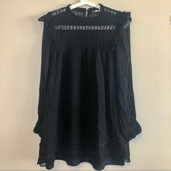 Zara Trafaluc Collection- Black Blouse - Picture 1 of 5